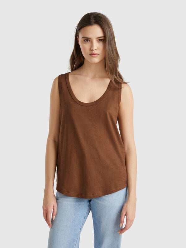 Débardeur en coton léger Femme