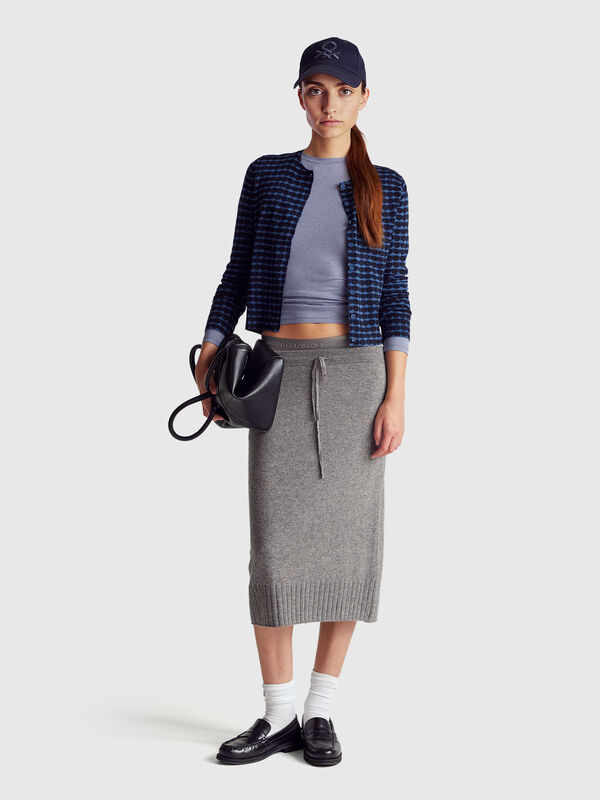 Cardigan à imprimé graphique Femme