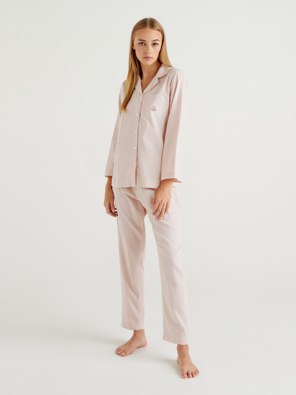 Pyjama vichy en coton