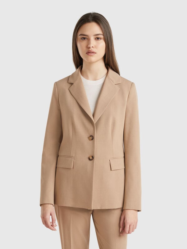 Blazer coupe slim Femme