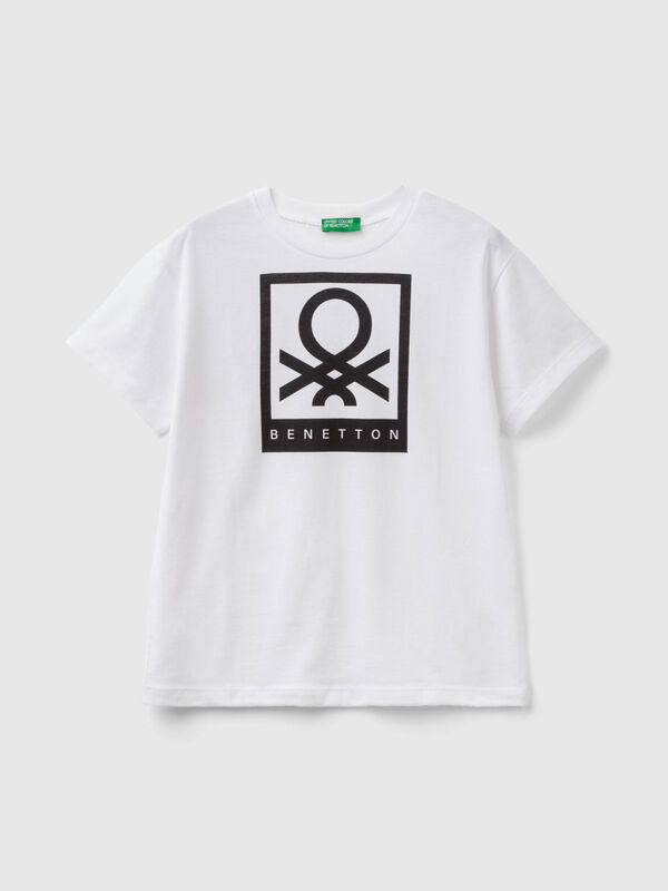 T-shirt 100 % coton à logo Garçon