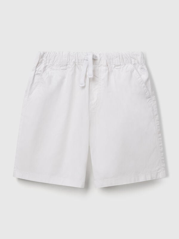 Short 100% coton avec cordon de serrage Garçon