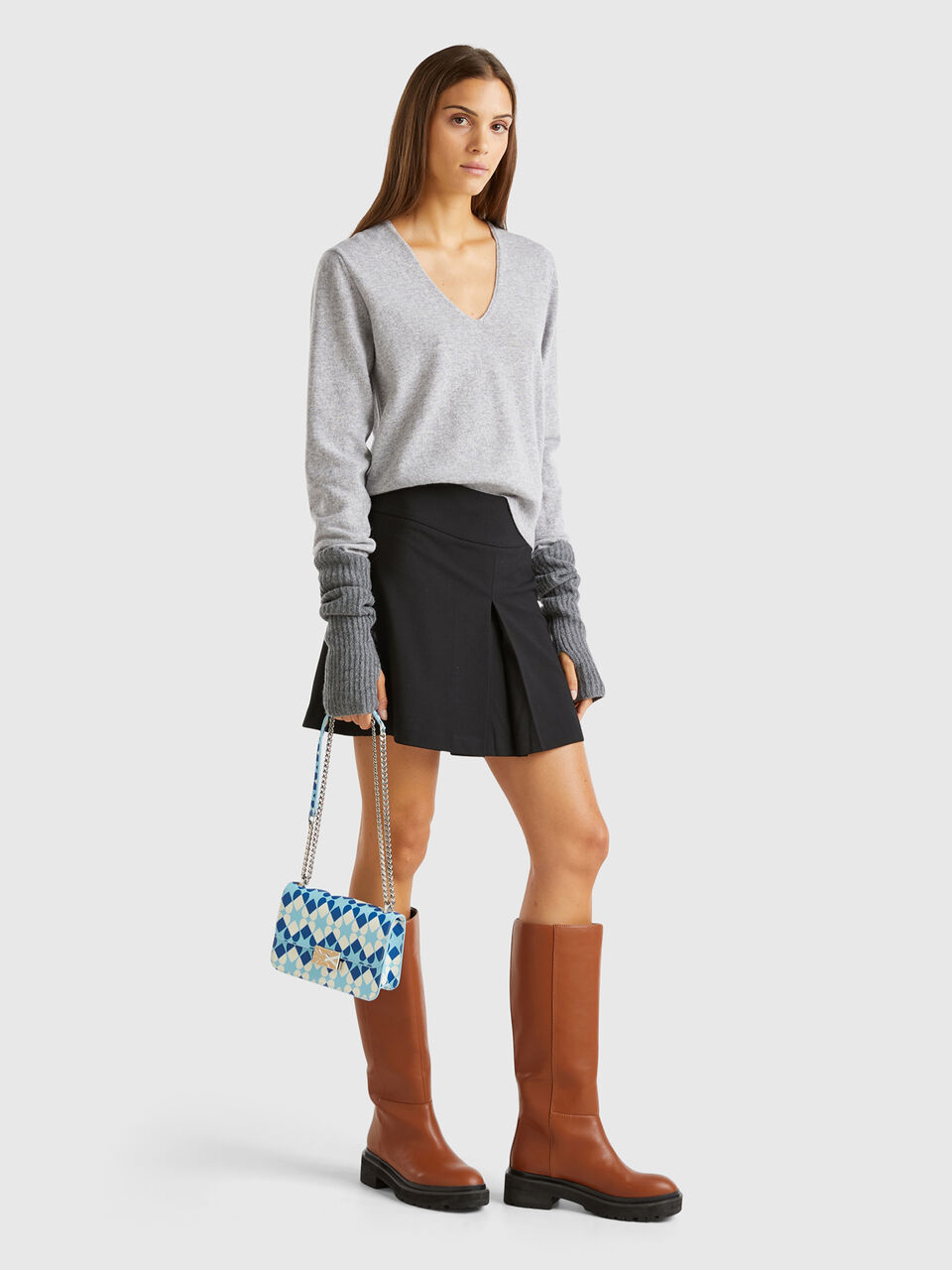 V NECK SWEATER L/S Femme image number null