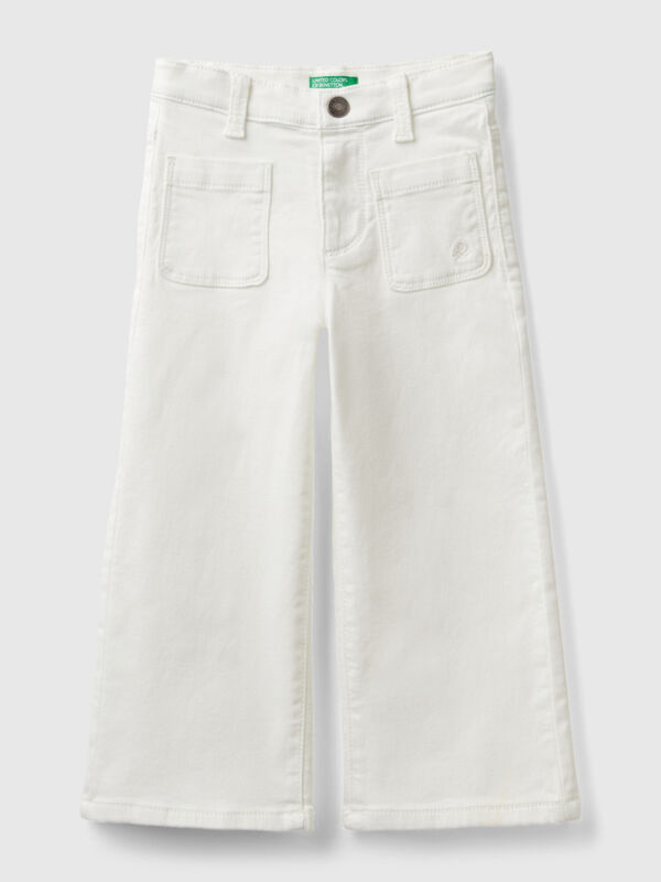 Pantalon ample en coton stretch Filles