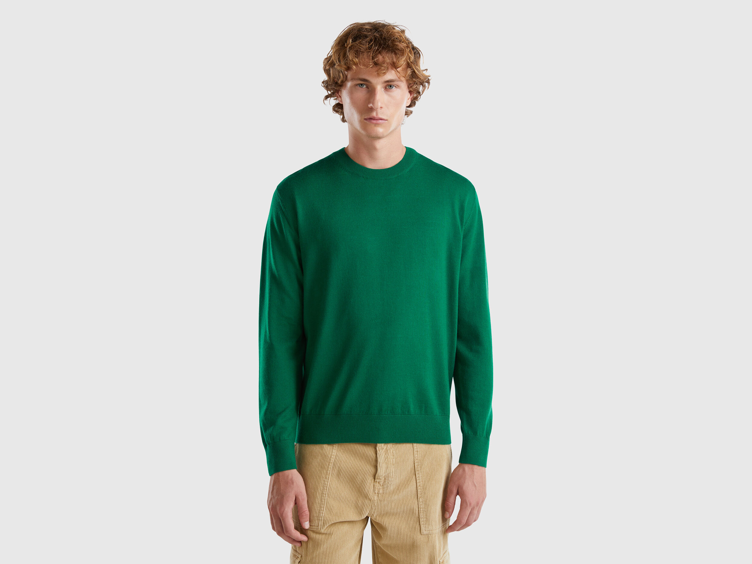 Pull laine benetton discount
