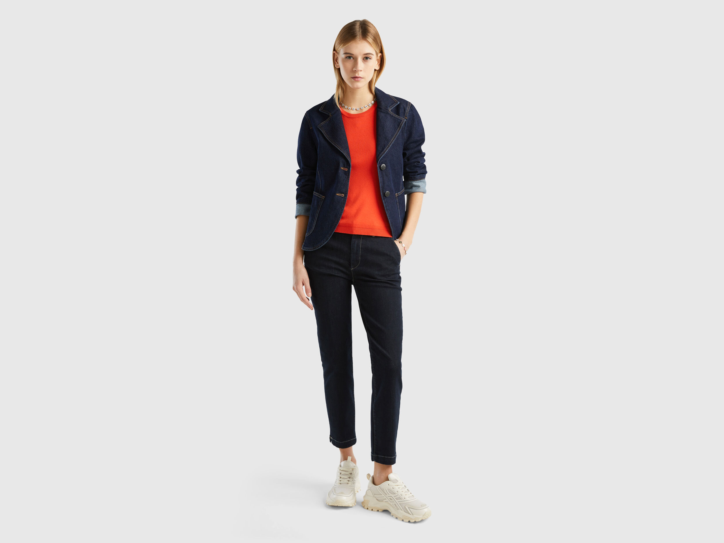 Jeans Chino Femme Nouvelle Collection 2024 Benetton