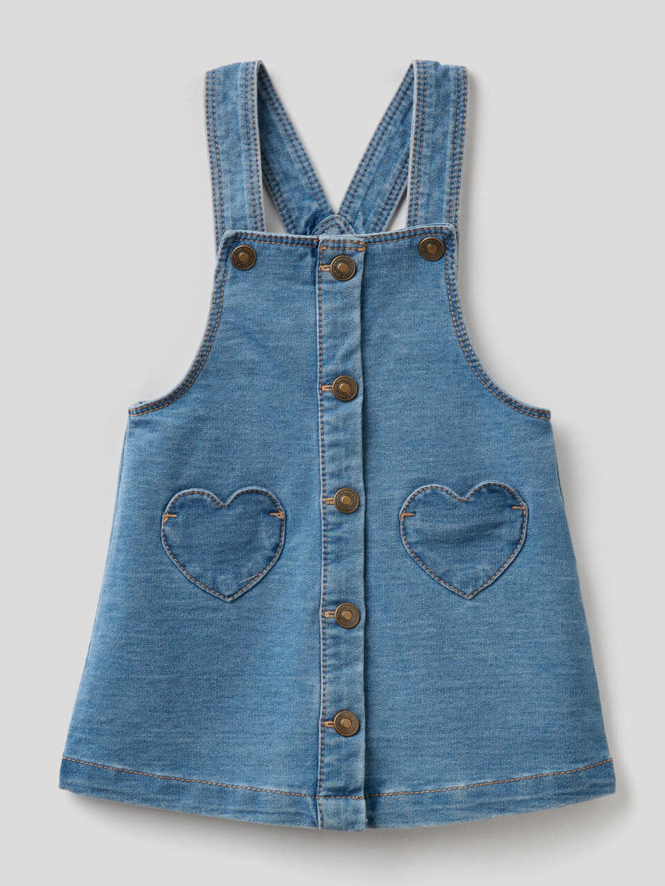 Jupe salopette effet denim image number 1