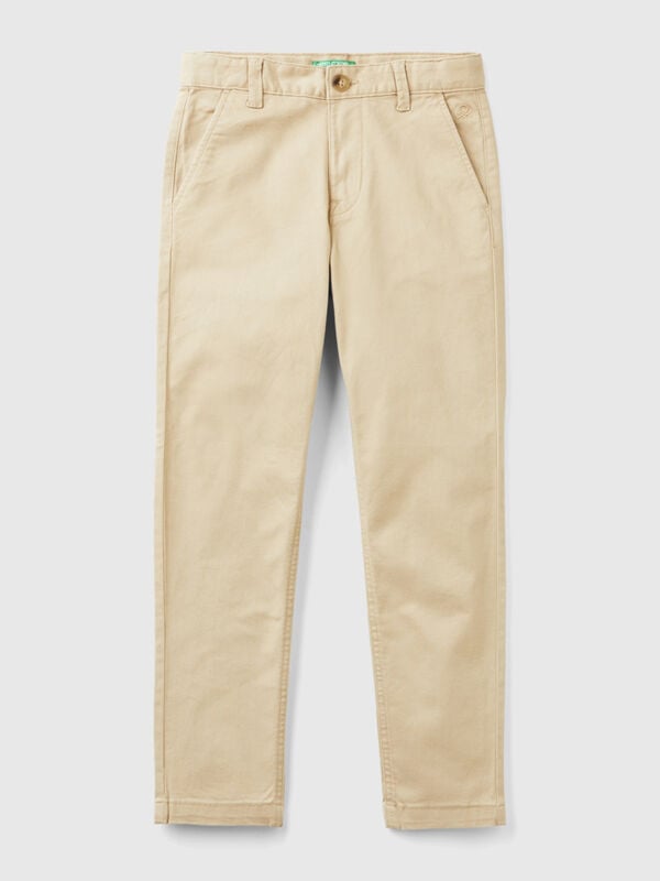 Chino slim en coton stretch Garçon