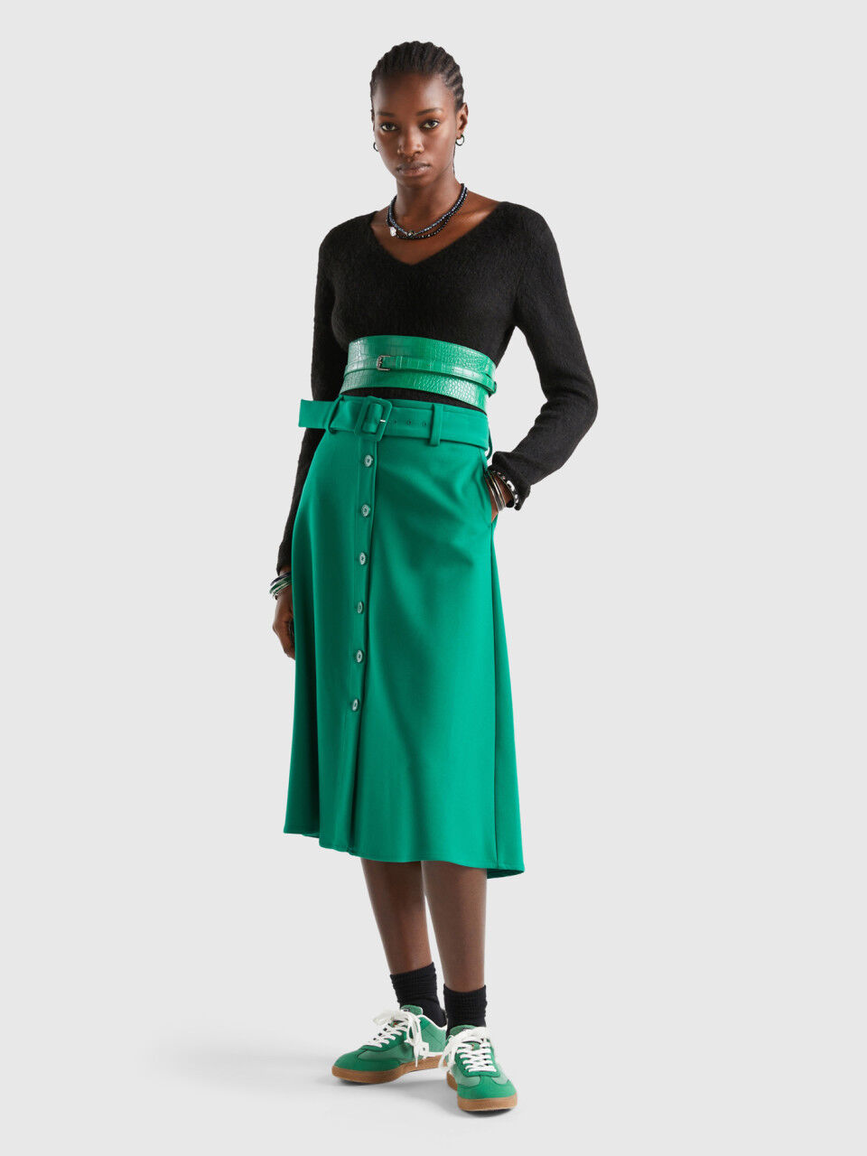 Jupes Midi et Fourreau Nouvelle Collection 2024 Benetton