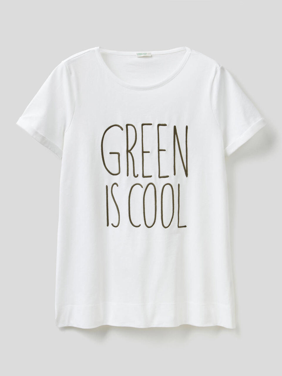 T-shirt en pur coton brodé image number 1