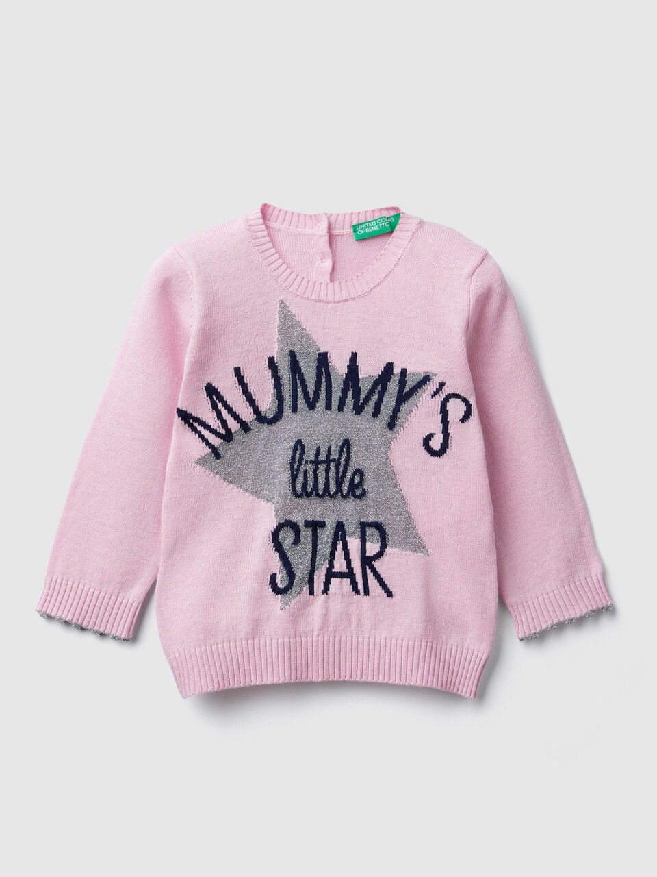 Pull avec motif en intarsia en lurex image number 1