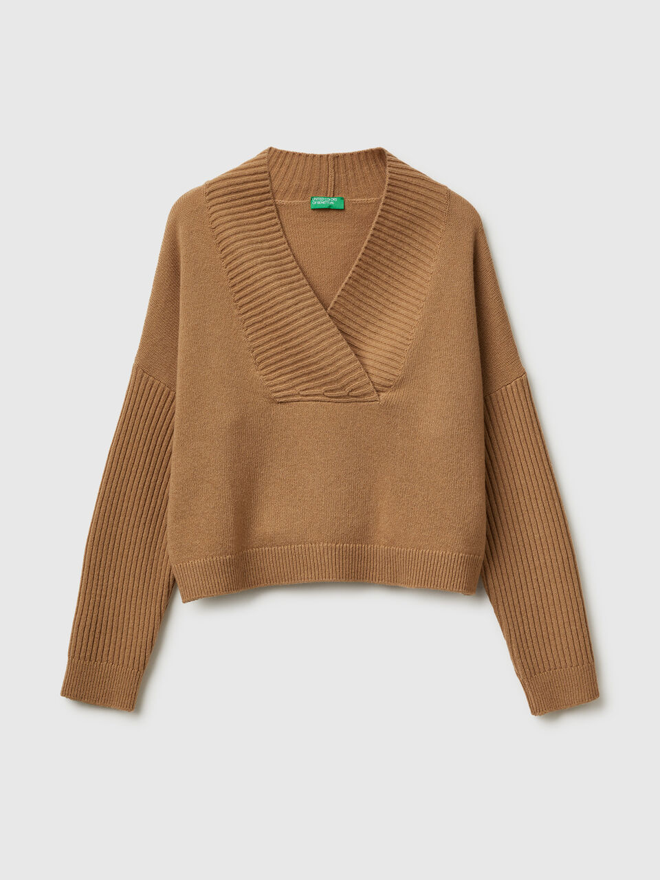 V NECK SWEATER L/S Femme image number 1
