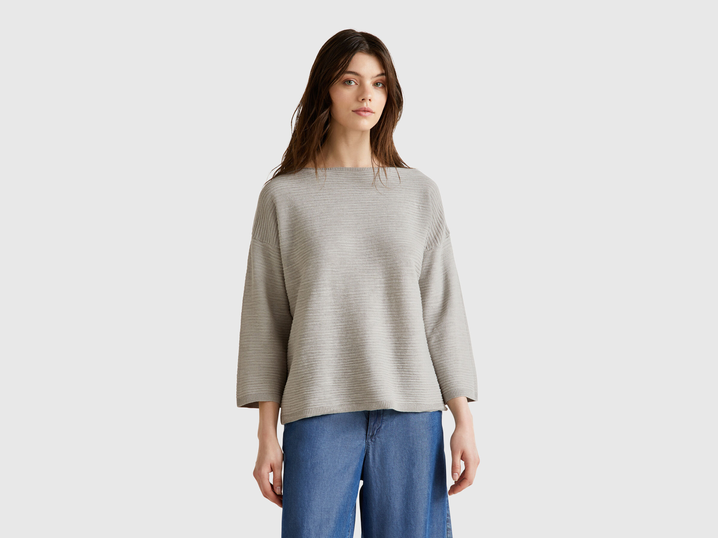 BOAT-NECK SWEAT.L/S Femme image number 0