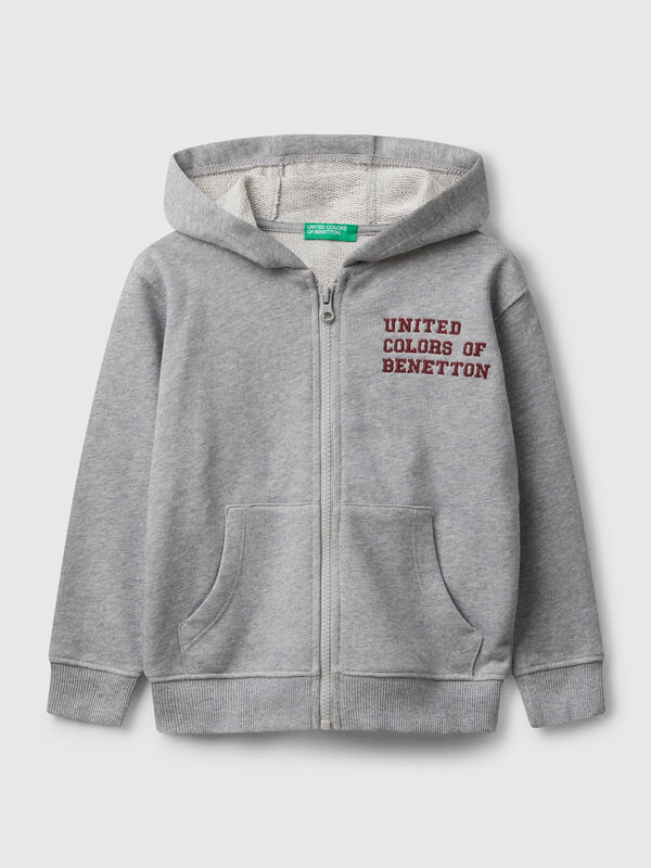 Sweat à capuche avec broderie Garçon