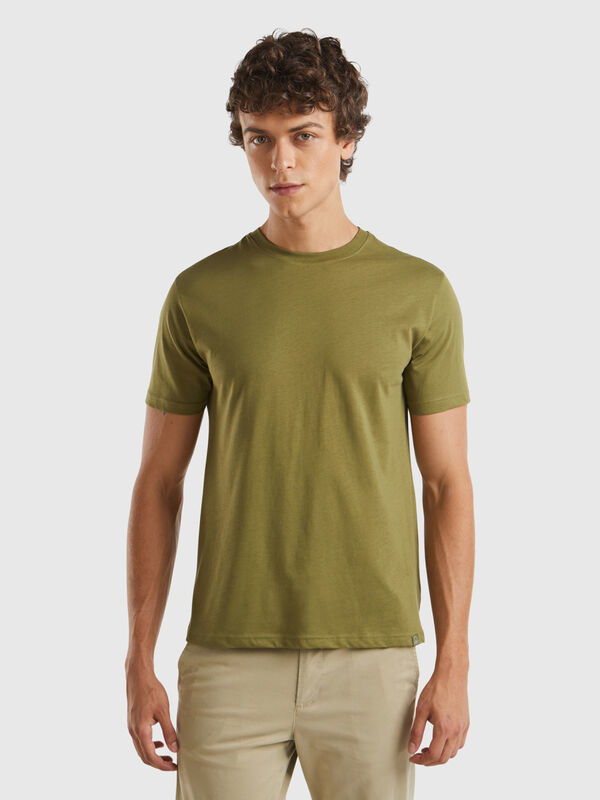 T-shirt vert militaire Homme