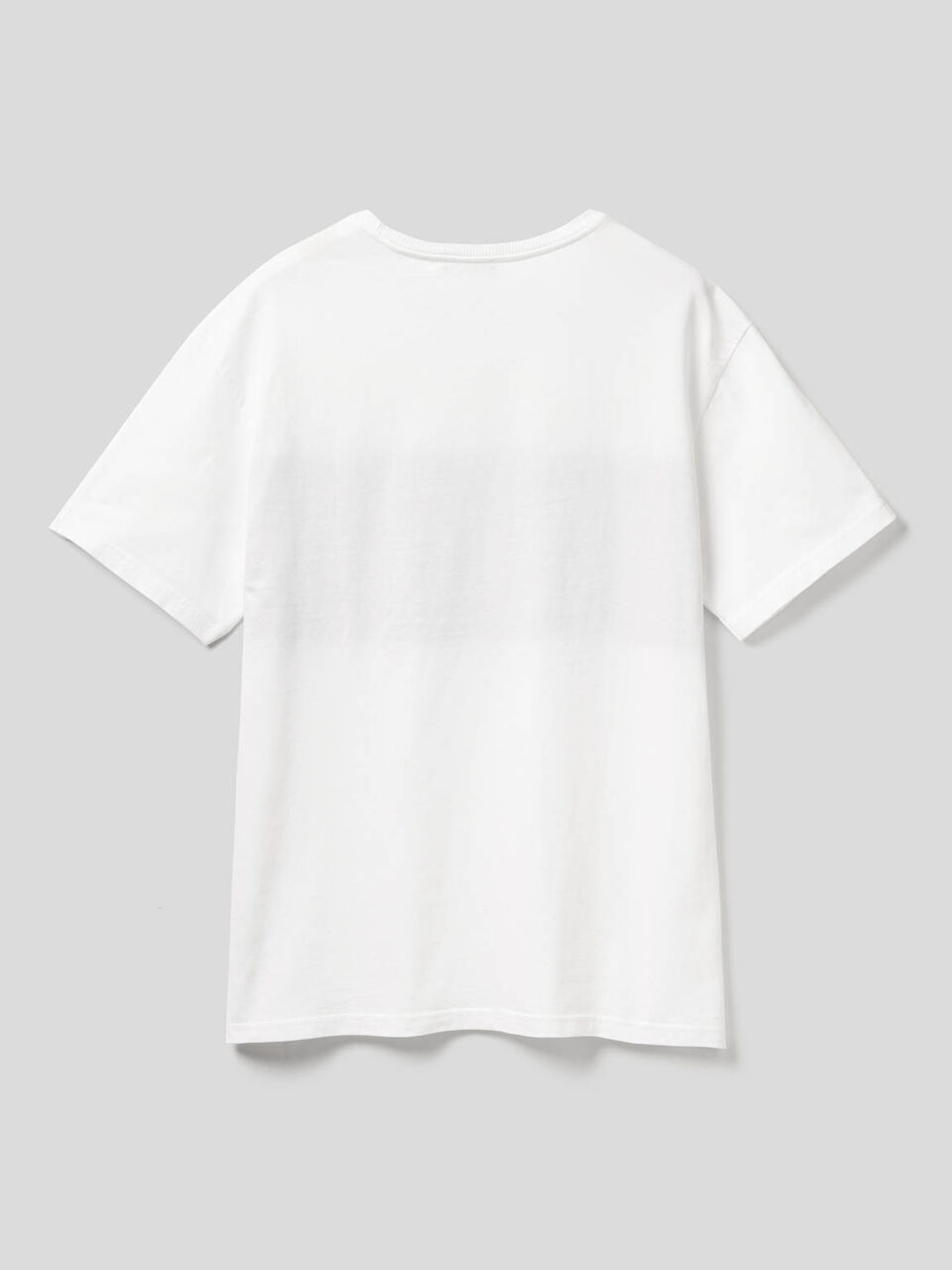 T-shirt 100% coton avec bande de couleur contrastée image number 2