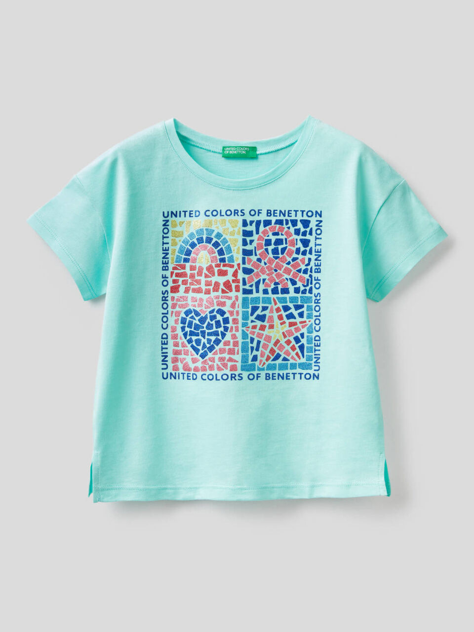 T-shirt avec imprimé pailleté image number 1