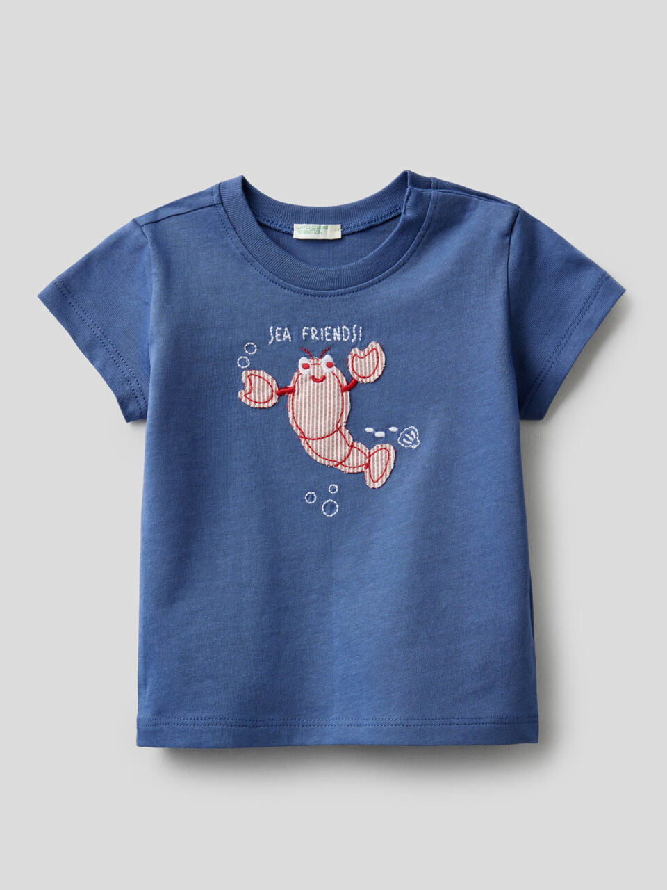 T-shirt en coton bio avec broderie image number 1