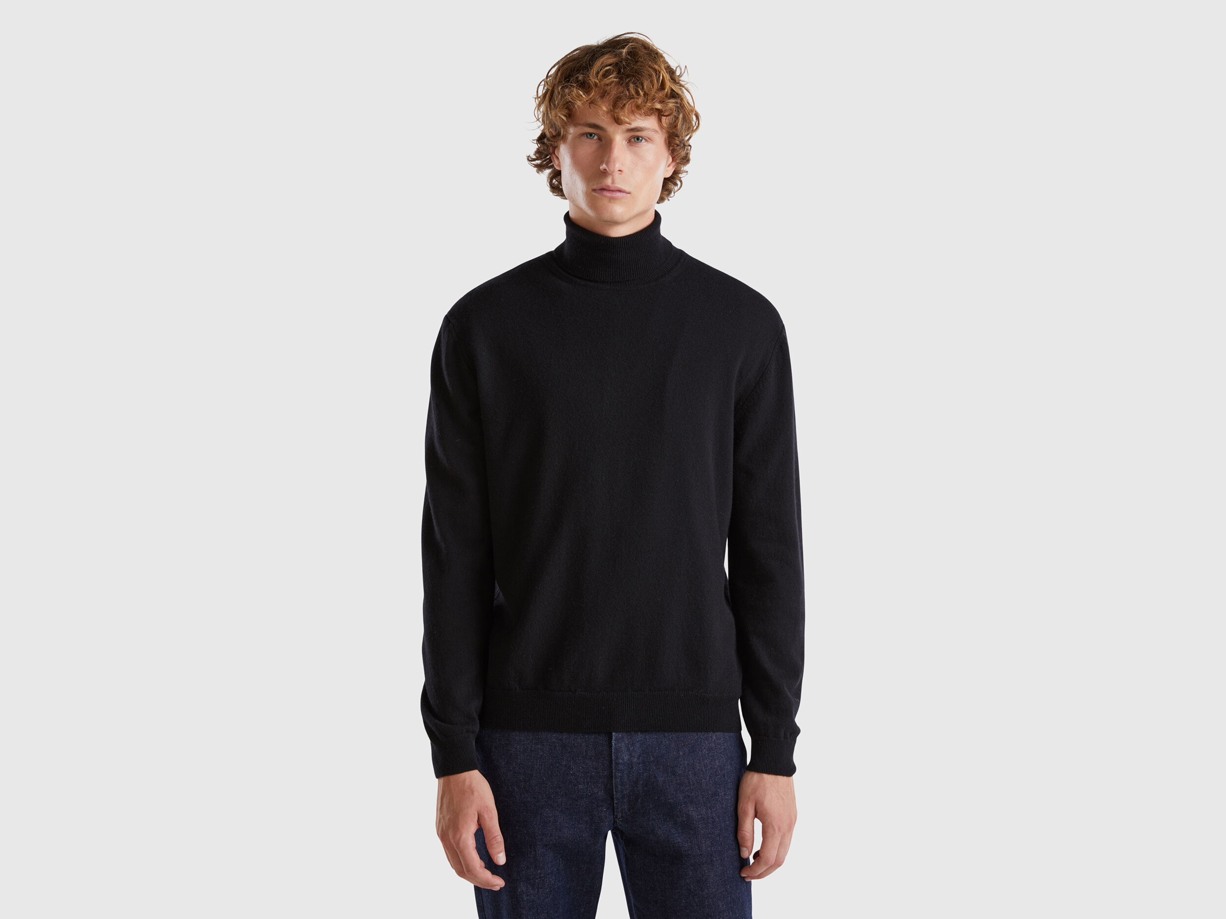 Pulls Col Montant Laine Merinos Homme 2024 Benetton