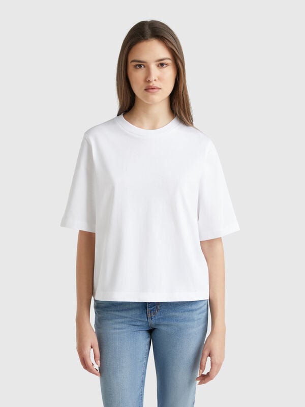 T-shirt boxy 100 % coton Femme