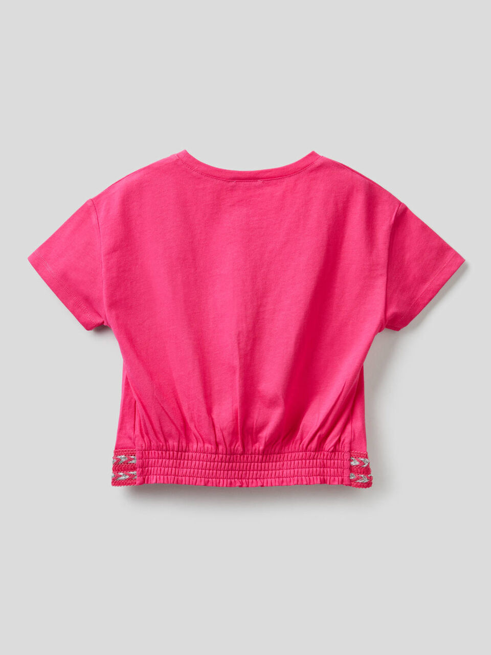 T-shirt en coton avec coupe cropped image number 2