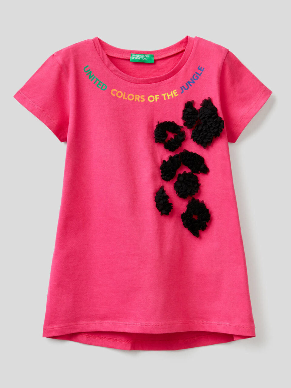 T-shirt avec pétales appliqués image number 1