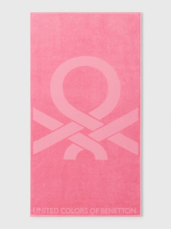 Serviette de plage jacquard