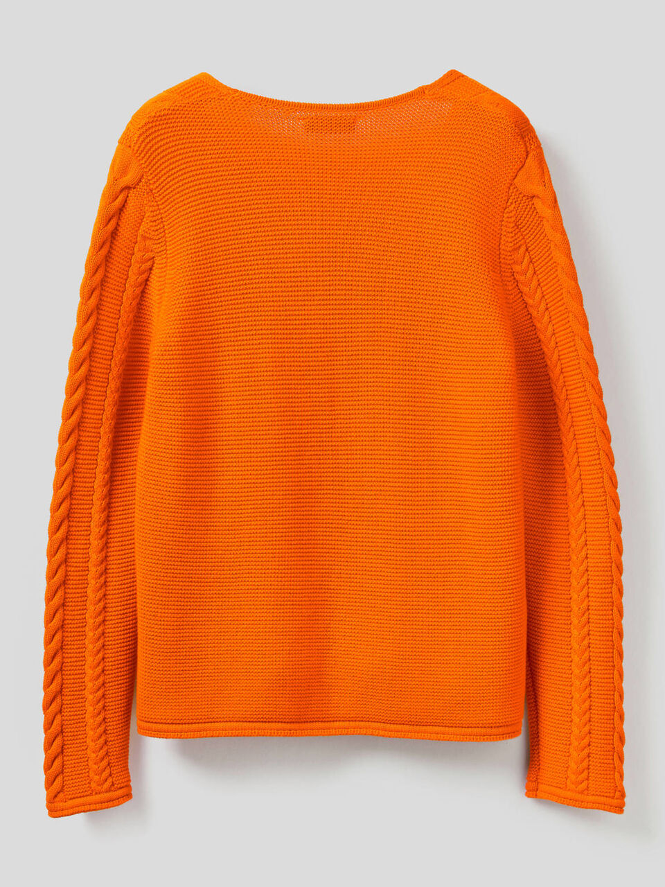 Pull à torsades en pur coton image number 2