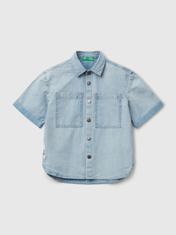 Chemise à carreaux avec poches Garçon