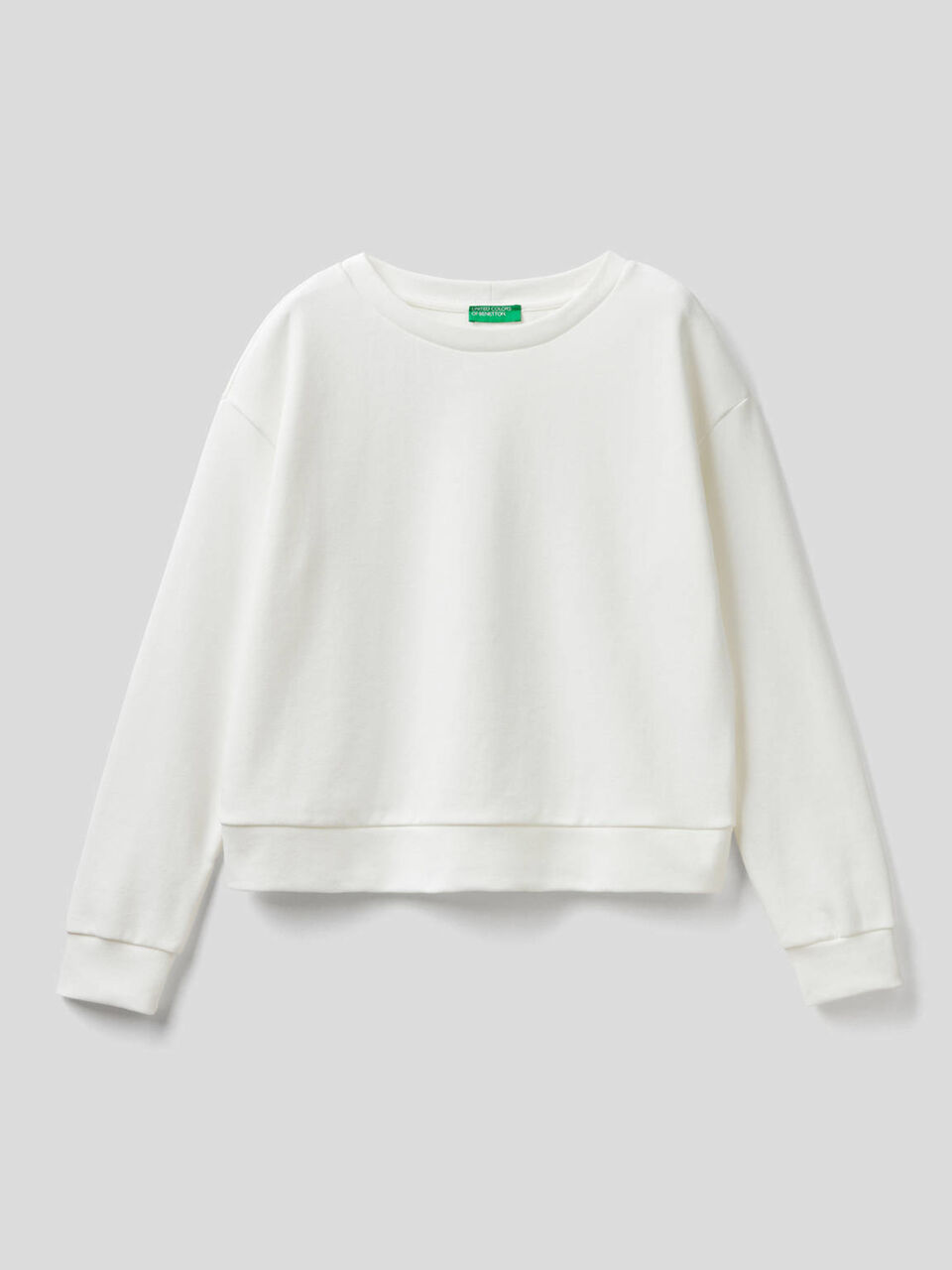 Sweat uni en coton mélangé image number 1