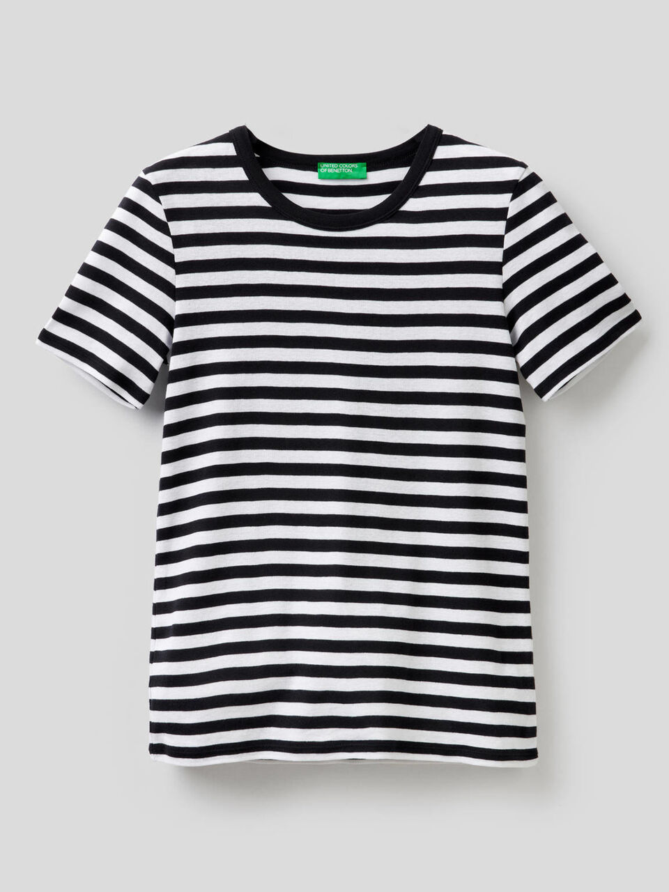 T-shirt col rond à rayures image number 1