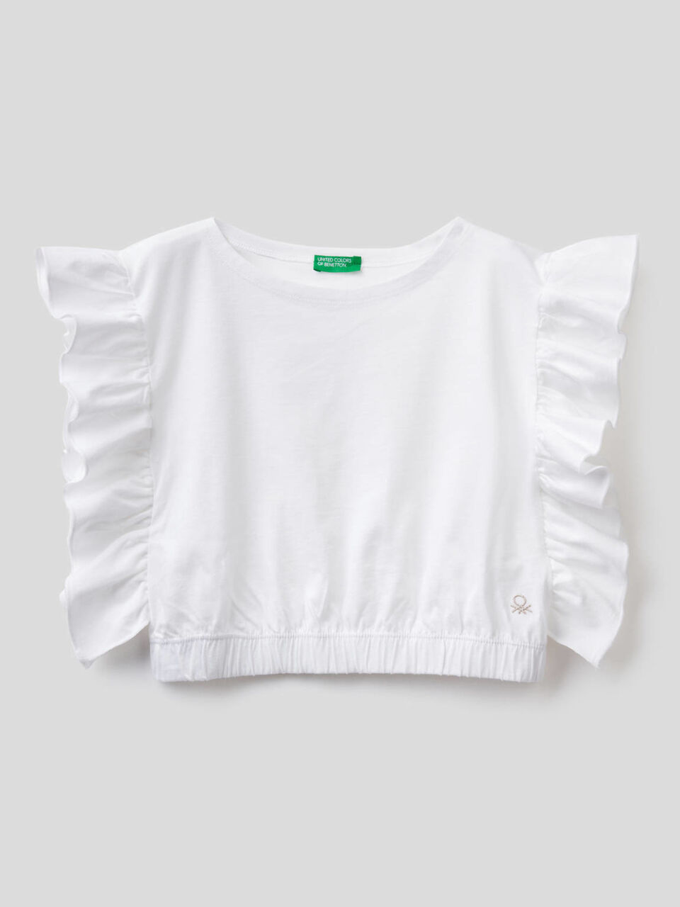 Top en pur coton avec ruches image number 1