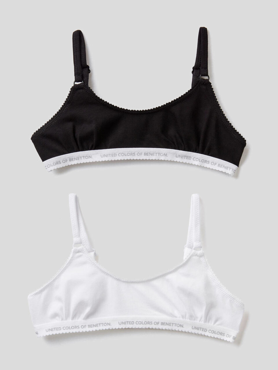 Deux brassières en coton stretch image number 1