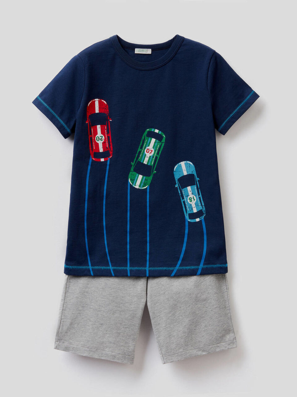 Pyjama bermuda et t-shirt en coton image number 1