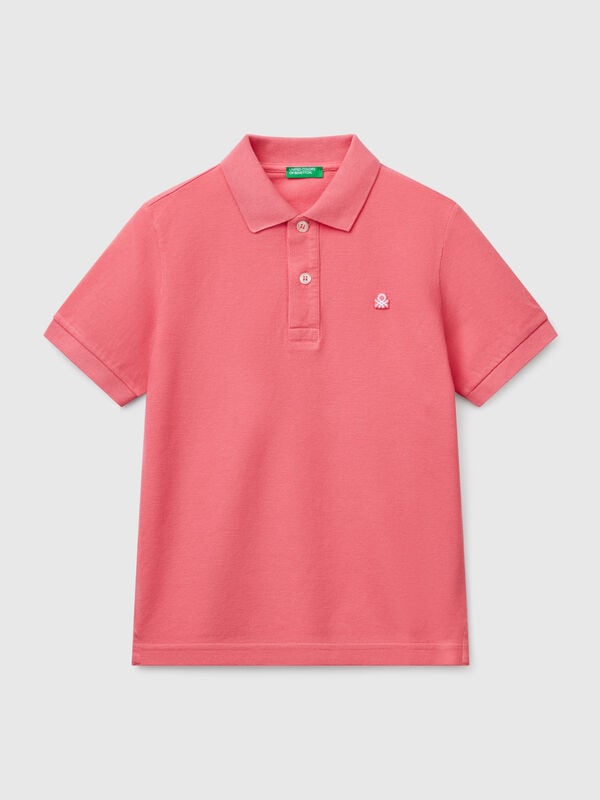 Polo slim en pur coton Garçon