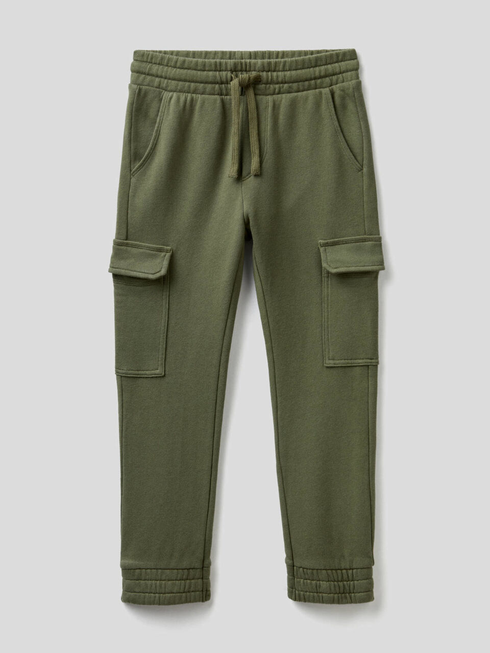 Pantalon cargo en molleton de coton image number 1