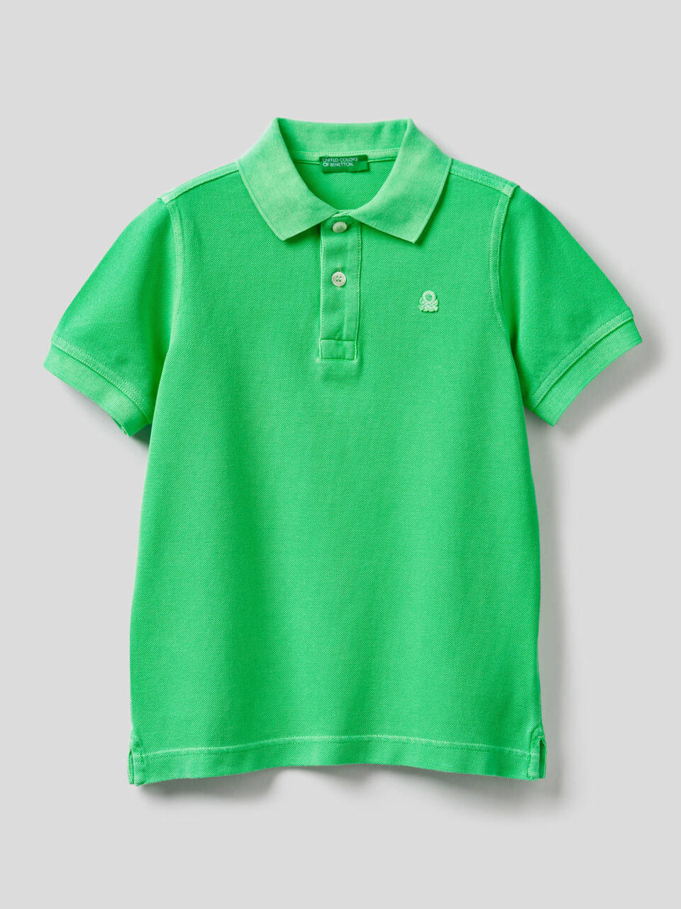 Polo fluo en pur coton image number 1