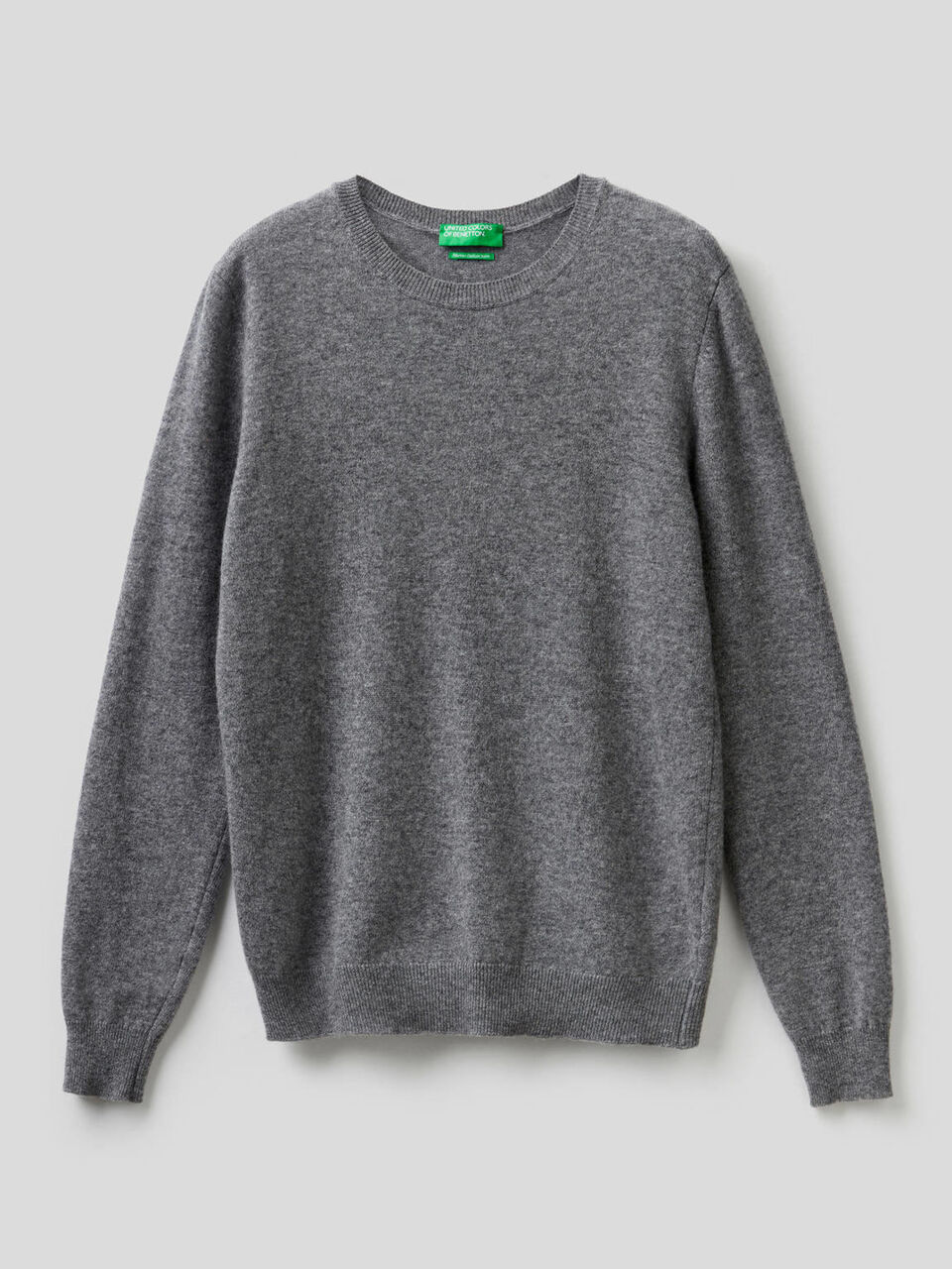 Pull col rond en pure laine vierge image number 1