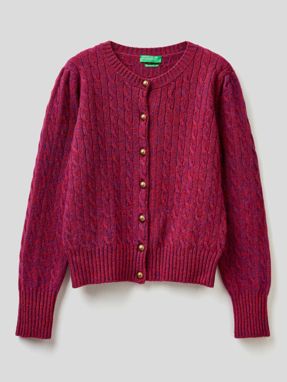 Gilet à torsades en pure laine Shetland image number 1
