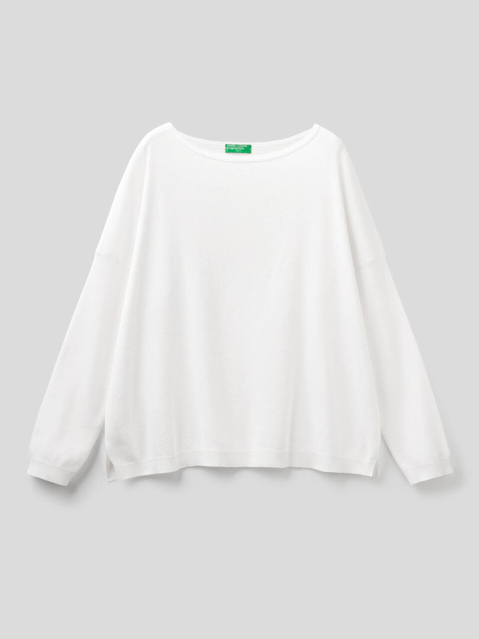 Pull en coton avec encolure ronde image number 1