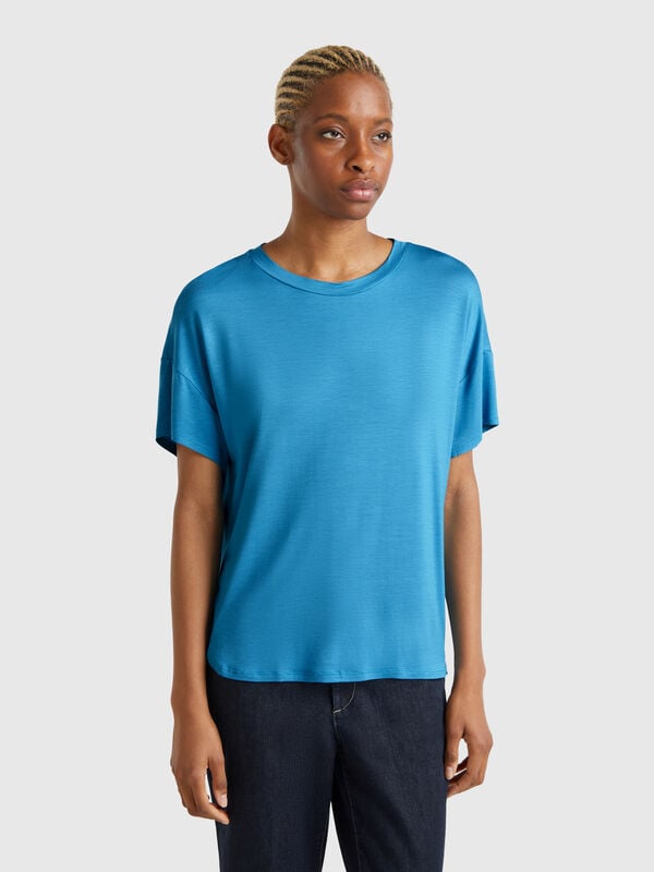 T-shirt coupe slim en viscose stretch Femme