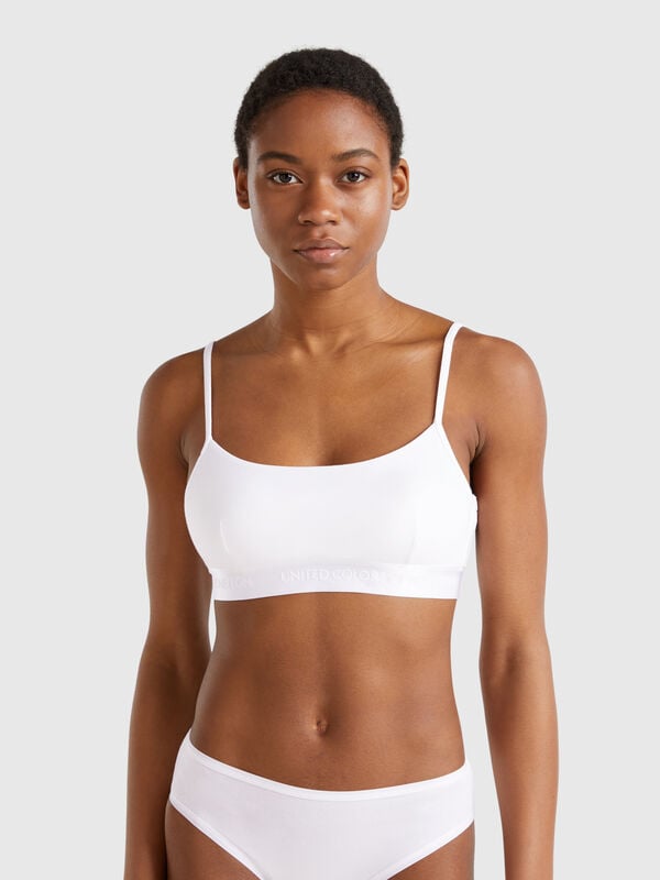 Brassière en coton stretch Femme
