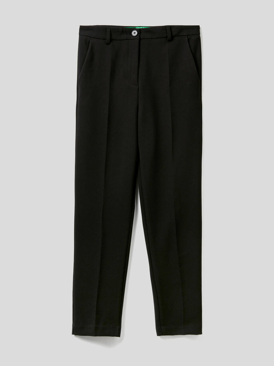 Pantalon basique avec pli au centre image number 1