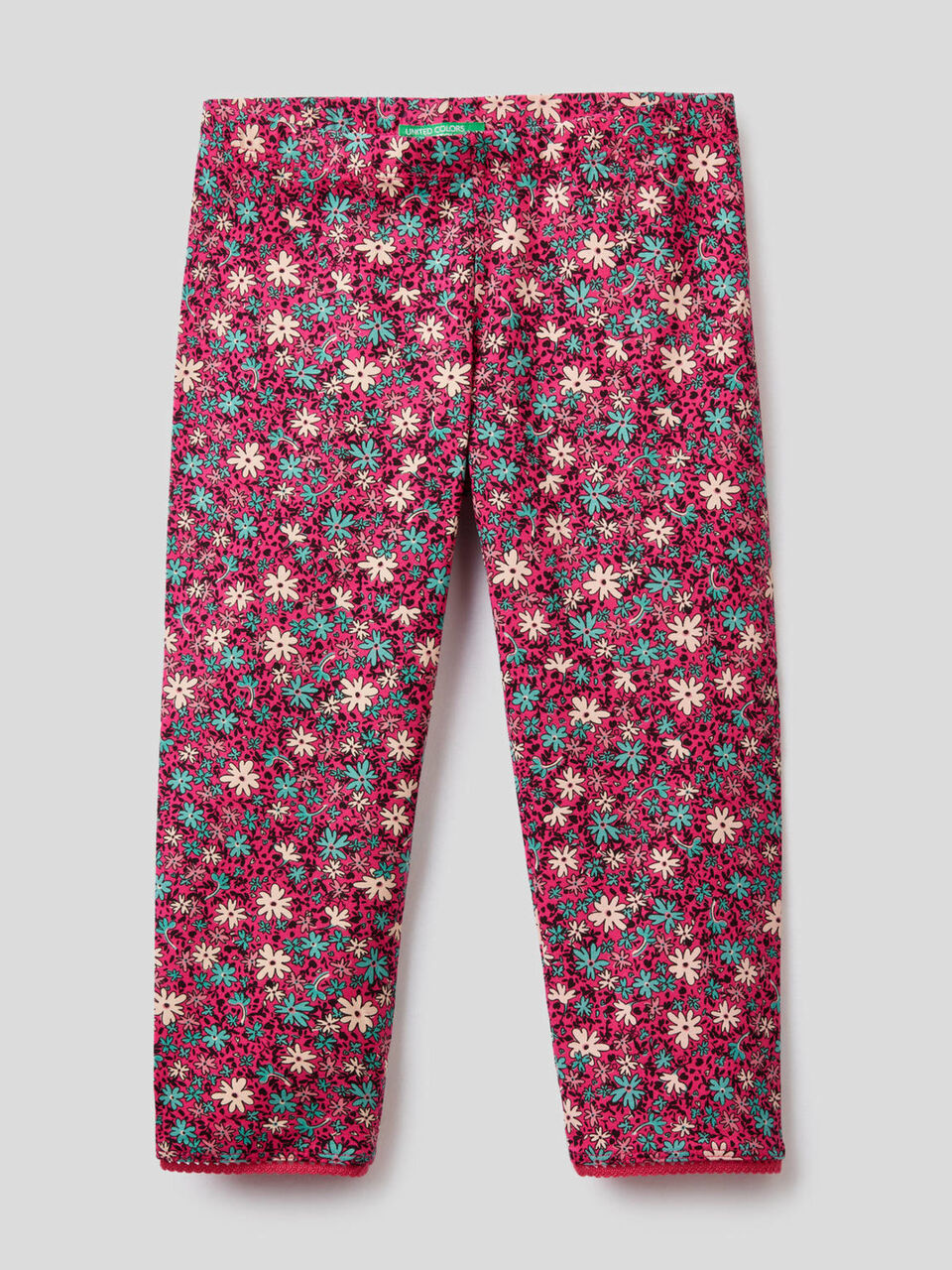 Legging 3/4 en coton stretch image number 1