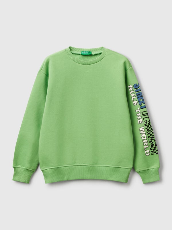 Sweat-shirt 100% coton avec imprimé Garçon