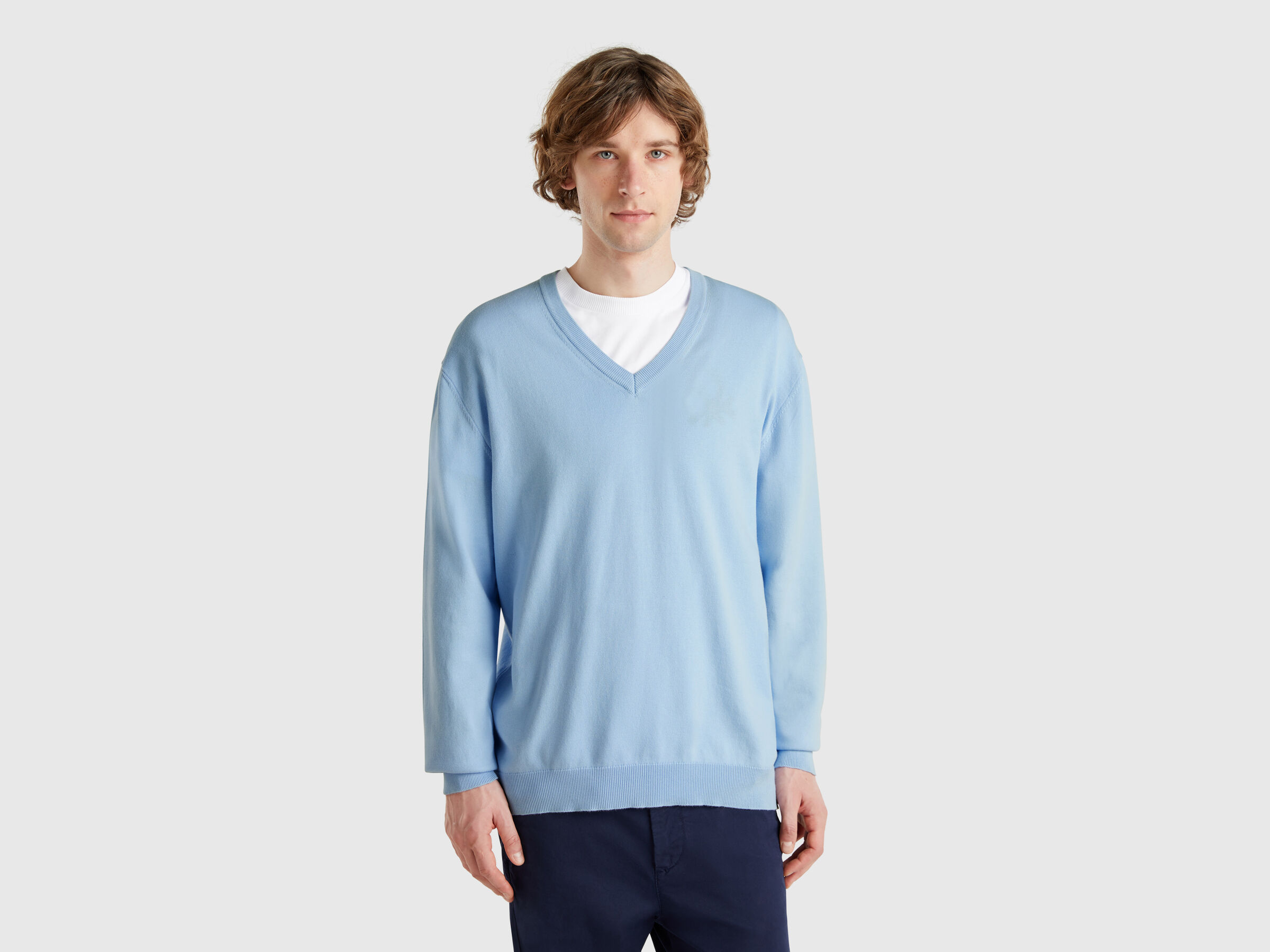 V NECK SWEATER L/S Homme image number 0