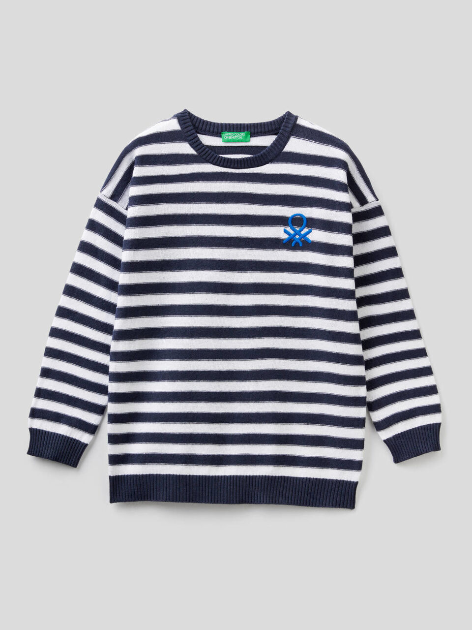 Pull à rayures avec logo image number 1