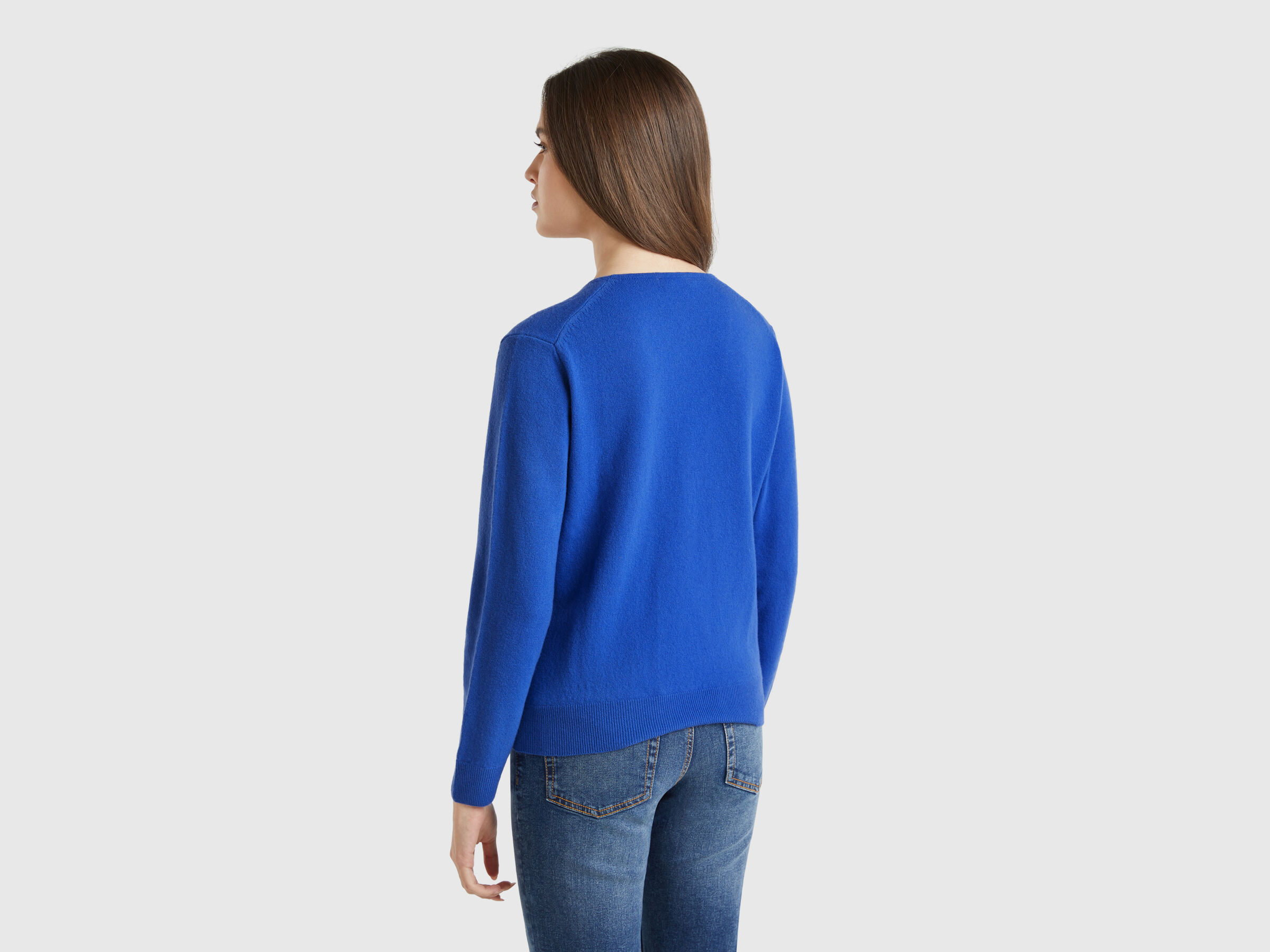 V NECK SWEATER L/S Femme image number 1