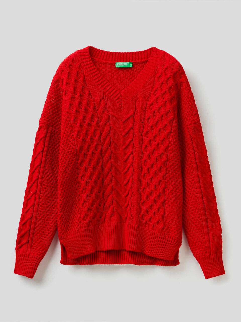Pull en maille en pur coton image number 1