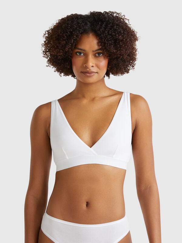 Soutien-gorge triangle en coton super stretch Femme